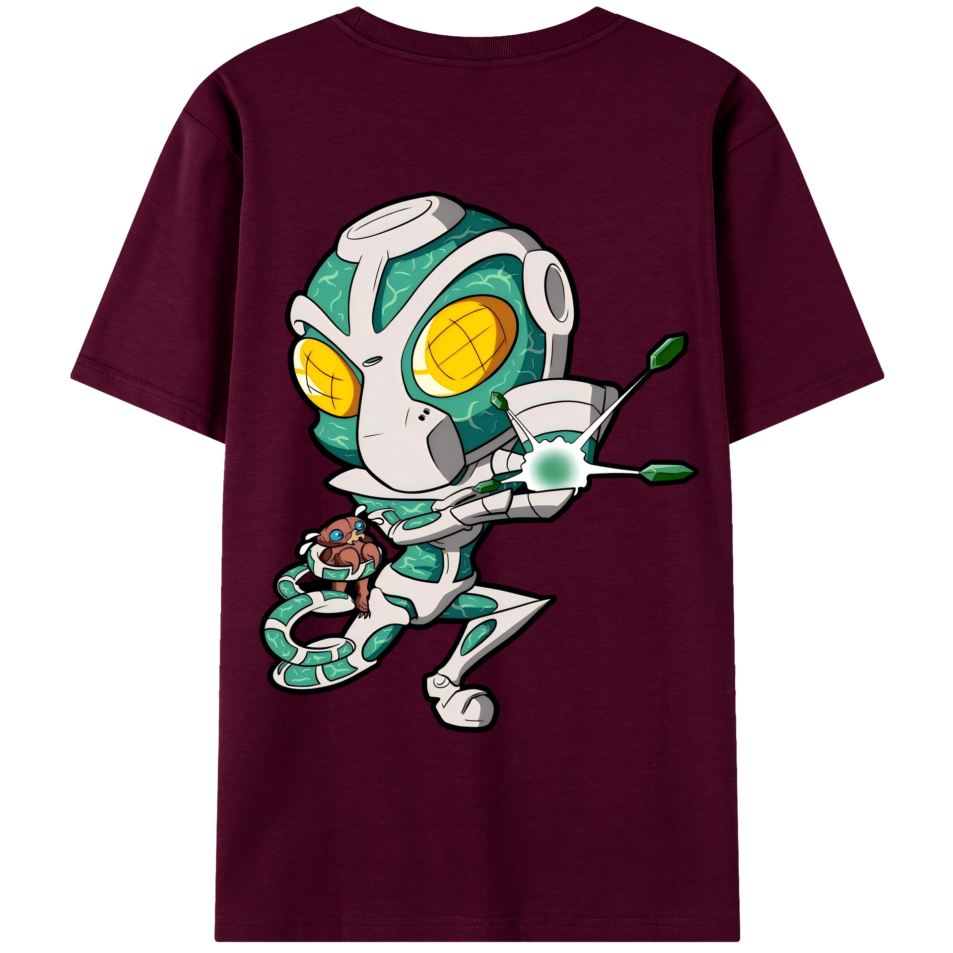 （画像用） ジョジョの奇妙な冒険 花京院 典明（かきょういん のりあき） JoJo's Bizarre Adventure Kakyoin Noriaki レディース半袖Tシャツ(バックプリント)
